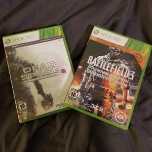 Dead Space 3 and Battlefield 3 for XBOX 360